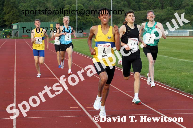 BMC 1500 metres, BMC, Chester le Street, July 19th. Photo: David T. Hewitson/Sports for All Pics